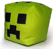 Qubo™ The Cube 50 Minecraft Art.241479 Apple Pupų maišelio pufas