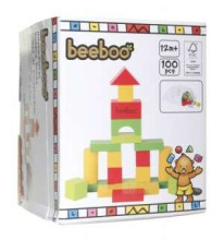 BeeBoo Wood Blocks Art.41005581 Деревянные кубики,100шт.