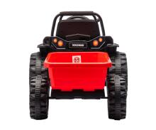 MILLY MALLY 5741 Akumuliatorinė transporto priemonė Traktorius su priekaba Farmer Red