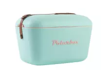Polarbox Cool Box Retro Cooler Art.244395  Cyan – Baby Rose Camping Refrigerator 12L