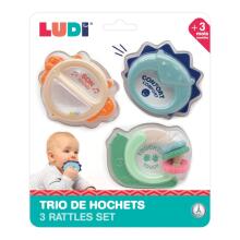 LUDU mazuļa grabulīšu komplekts trio