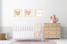 Room Accesories Art.246385 Decorative wall art in frame "Cloud" – fluffy textile panel for kids' room