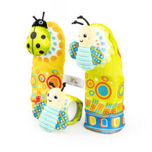 BALIBAZOO BB 82624 Set of socks and rattle on the hand meadow