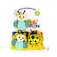 BALIBAZOO BB 82624 Set of socks and rattle on the hand meadow