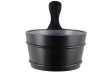 4Living pirties kibiras, juodas, 4 l
