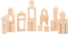 Legler Wooden Blocks  Art.247894 Mediniai kubeliai maišelyje, 100 vnt.