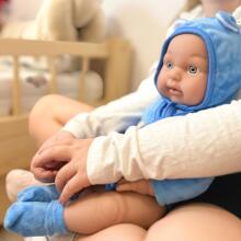 WOOPIE ROYAL kūdikio lėlė meškiuko kostiume 46 cm