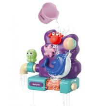 WOOPIE BABY vonios žaislas su čiaupu ir perpildymo fontanu, krioklys, delfinas