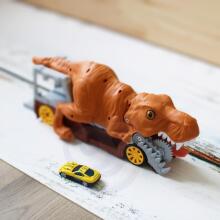WOOPIE dinozaurų automobilių paleidimo įrenginys + automobilis 1 vnt.