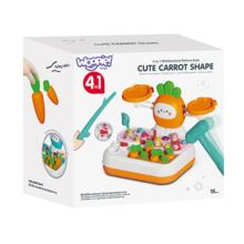 WOOPIE žaidimas MONTESSORI 4in1 Žvejybos svarstyklės „Pataikyk kurmį ir morkas“