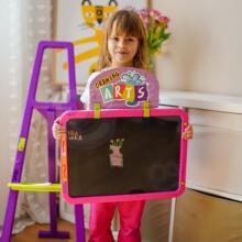 WOOPIE 3in1 magnetinė sausai valoma lenta šviesų piešimui