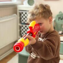 WOOPIE putplasčio kamuoliukų šautuvo ir kaukės vaikams rinkinys, automatinis paleidėjas, 11 vnt.