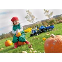 Rolly Toys rollyKid-X New Holland rollyKid traktorius su kaušu ir priekaba, mėlynas