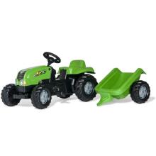 ROLLY TOYS rollyKid NH T 7040 Pedalinis traktorius su priekaba, šviesiai žalias