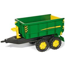 Rolly Toys didelė John Deere dviašė savivartė priekaba