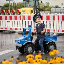Rolly Toys RolliUnimog Mercedes-Benz policijos automobilis su pedalais