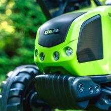 FALK Pedalinis traktorius su kaušu ir priekaba, žalias, CLAAS, nuo 3 metų