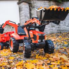 FALK Kubota oranžinis traktorius su priekaba nuo 3 metų