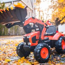 FALK Kubota oranžinis traktorius su priekaba nuo 3 metų