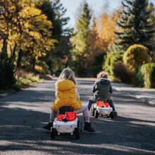 FALK Baby Valtra baltas traktorius su priekaba + priedai nuo 1 metų