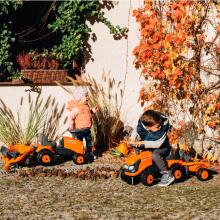 FALK Kubota oranžinis traktorius su priekaba + priedai nuo 1 metų