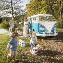 BIG VW T1 važiuojamasis mėlynas kemperis Volkswagen Van