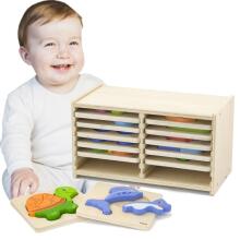„Viga Toys“ medinė dėlionė, 12 lentelių