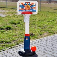 WOOPIE krepšinio komplektas, reguliuojamas, 99–125 cm + kamuolys + pompa