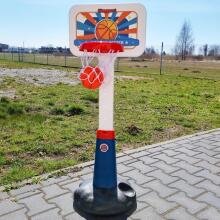 WOOPIE krepšinio komplektas, reguliuojamas, 99–125 cm + kamuolys + pompa