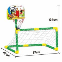 WOOPIE 2in1 krepšinio rinkinys, futbolo vartai + kamuoliai