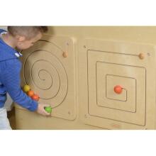 MASTERKIDZ Montessori spiralinis labirintas-stumdoma lenta