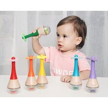 CLASSIC WORLD Barškutis 2in1 Medinis instrumentas Vaivorykštės marakasai 1 vnt.