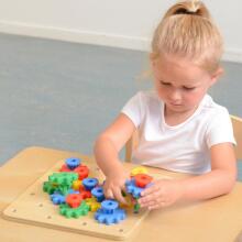 MASTERKIDZ Gears – susikurkite savo mechanizmą Montessori lenta