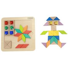 MASTERKIDZ Dėlionės Mozaika Mokymasis Spalvų ir Formų Tangram Montessori