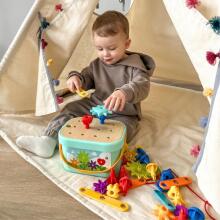 WOOPIE GREEN Construction BOX variklis Montessori 12in1 FSC