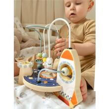 TOOKY TOY medinis raketinio variklio kilpinis labirintas