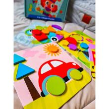 TOOKY TOY dėlionė 4 viename dėlionės Mntessori blokeliai