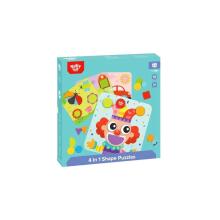 TOOKY TOY dėlionė 4 viename dėlionės Mntessori blokeliai