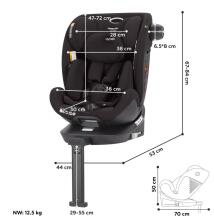 Baby car seat Carrello Meteorit + CRL-17515 Carbon Grey