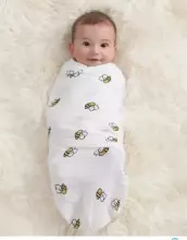 Aden Anais Muslin Swaddles Art.251316 Oceanic High quality bamboo muslin swaddle, 1 pc. (120x120 cm)