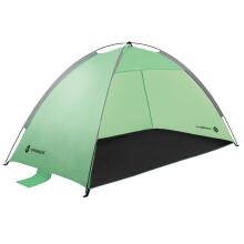 Paplūdimio palapinė Springos PT034, sodui 210×120×112 cm turistinė su krepšiu, UV apsauga žalia‑pilka‑juoda