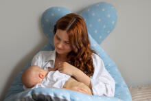 La Bebe™ Maternity Pillow Sì - Duo Art.200943 Linen fabric. Multifunctional maternity pillow for pregnancy and breastfeeding