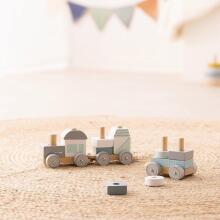 Navaris Wooden Train Art.55243.01 Medinis traukinys su figūromis