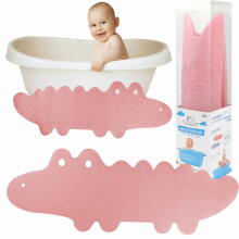 Bam Bam Bath Mat Crocodile Art.BL149 Pink Vonios kilimas neslystantis