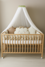 La Bebe™ Canopy Universal Art.252197 White Universal Canopy / Mosquito Net for Baby Cot or Cradle 150х150 см