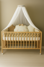 La Bebe™ Canopy Universal Art.252199 White Universal Canopy / Mosquito Net for Baby Cot or Cradle 150х300 см