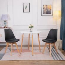 4 gyvenamojo kambario ir valgomojo kėdžių rinkinys su ekokožos pagalvėlėmis ModernHome