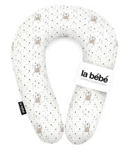 „La Bebe ™“ SNUG  motinystės pagalvė, 25238, zuikių pasaga (pasaga) kūdikių maitinimui / miegui / pasaga nėščioms moterims, 20x70 cm