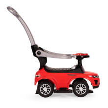 Vaikiškas 3in1 žaislinis automobilis, raudonas