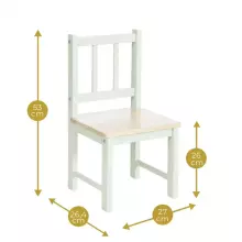 Geuther Activity Seating Set Art.2413SET_GRNA Medinių baldų komplektas: stalas ir 2 kėdės